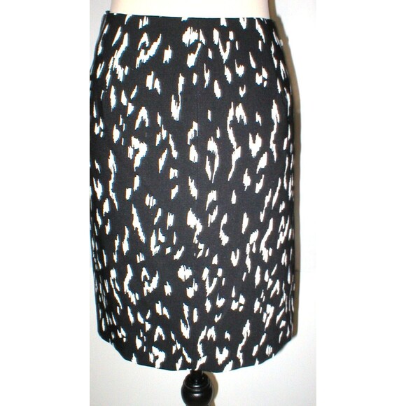 New Womens Rachel Zoe Skirt White Black Front Zipper 10 NWT $245 Winona Pencil - Picture 5 of 12